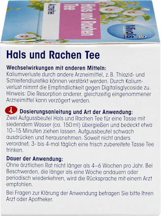 Arznei-Tee, Hals und Rachen Tee  Mivolis