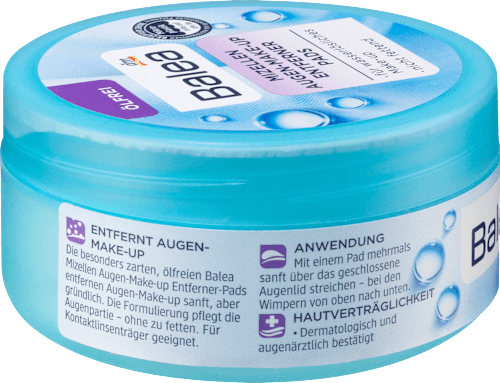 Augen-Make-Up Entferner-Pads Mizellen ölfrei Balea