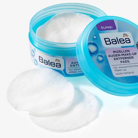 Augen-Make-Up Entferner-Pads Mizellen ölfrei Balea