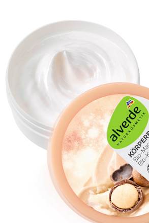 Körperbutter Macadamianuss Karitébutter alverde NATURKOSMETIK