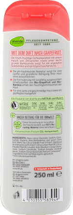 Duschgel Grapefruit Bambus alverde NATURKOSMETIK