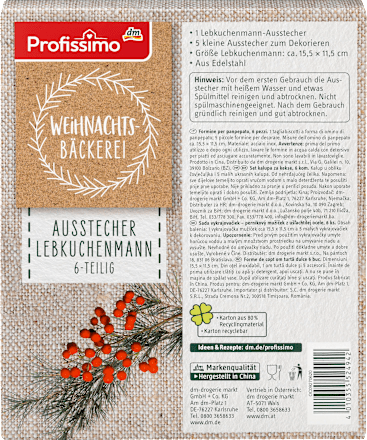 Ausstecher Lebkuchenmann Profissimo