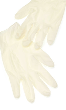 Einmalhandschuhe Latex weiß Klein Profissimo