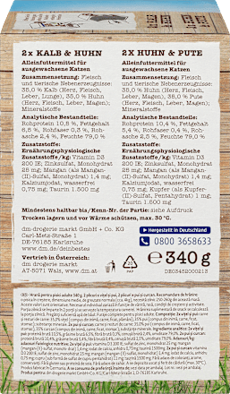 Popolna hrana za odrasle mačke Hofladen, 4 x 85 g DEIN BESTES