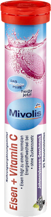 Eisen + Vitamin C Brausetabletten 20 St. Mivolis