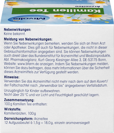 Arznei-Tee, Kamillen Tee  Mivolis