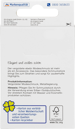 Ohrstecker vergoldeter Modeschmuck ebelin