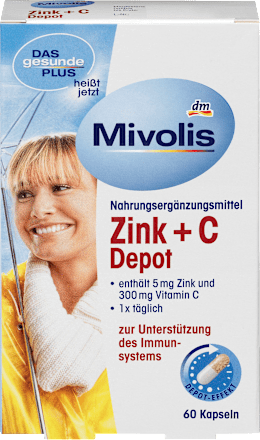 Zink + C Depot Kapseln 60 St. Mivolis