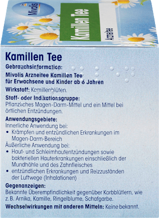 Arznei-Tee, Kamillen Tee  Mivolis