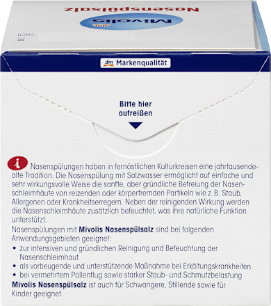 Nasenspülsalz Mivolis