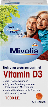 Vitamin D3, Perlen 60 St. Mivolis