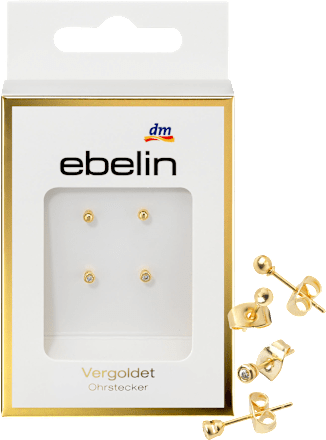 Ohrstecker vergoldeter Modeschmuck ebelin