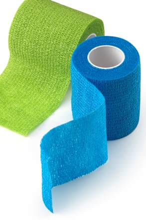 Selbsthaftende Bandage, 6 cm x 5 m (gedehnt), 1 Rolle Mivolis
