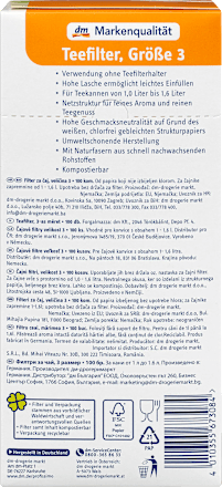 Teefilter (Größe 3) Profissimo
