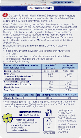 Vitamin C Depot, Kapseln 40 St. Mivolis
