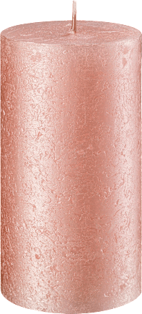 Rustikkerze rosa metallic 130/68 Profissimo