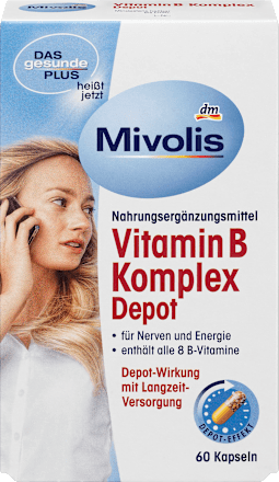 Vitamin B Komplex Depot, Kapseln 60 St Mivolis