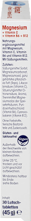 Magnesium + Vitamin C + Vitamin B6 + B12, Lutschtabletten 30 St. Mivolis