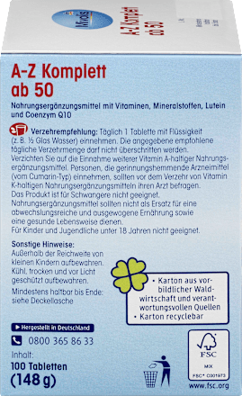 A-Z Komplett ab 50, Tabletten 100 St Mivolis