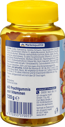 Multivitamin-Bärchen für Kinder, Fruchtgummis Mivolis