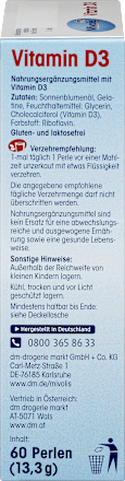 Vitamin D3, Perlen 60 St. Mivolis