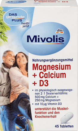 Magnesium + Calcium + D3, Tabletten 45 St. Mivolis