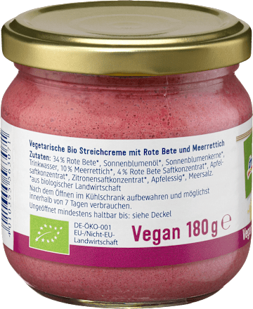 Streichcreme Rote Bete Meerrettich dmBio