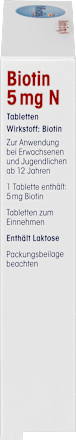 Biotin 5 mg N, Tabletten Mivolis