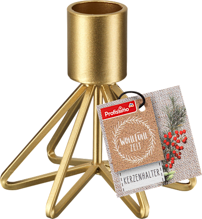 Kerzenhalter gold klein 1 Stück Profissimo