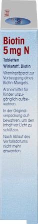 Biotin 5 mg N, Tabletten Mivolis