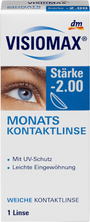 Monatslinse -2,00 VISIOMAX