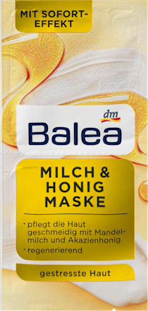 Maske Milch & Honig, 2 x 8 ml Balea