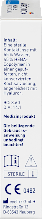 Mjesečna kontaktna leća – dioptrija -3,25 visiomax