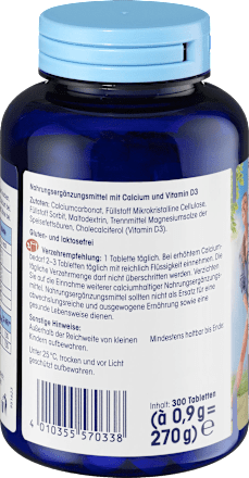 Calcium + D3 Tabletten 300 St.  Mivolis