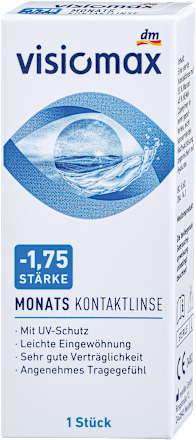 Mesečna kontaktna leča, dioptrija -1,75 Visiomax
