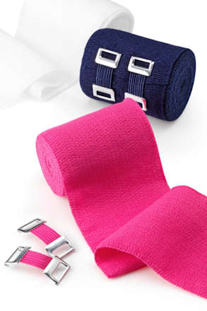 Dauerelastische Bandage, 6 cm x 5 m (gedehnt), 1 Rolle Mivolis