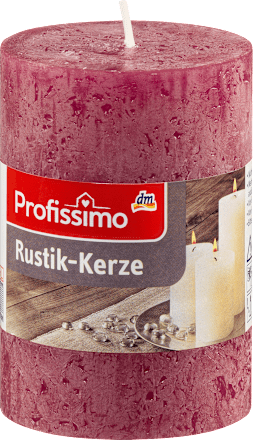 Rustikkerze bordeaux 100/68 Profissimo