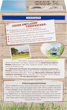 Popolna hrana za odrasle mačke Hofladen, 4 x 85 g DEIN BESTES