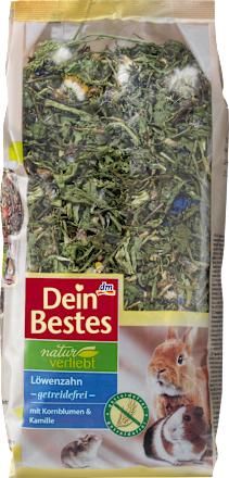 naturverliebt Snack für Nager & Zwergkaninchen, Löwenzahn mit Kornblumen und Kamille Dein Bestes