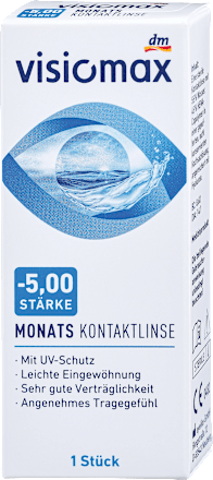 Mesečna kontaktna leča, dioptrija -5,00 Visiomax