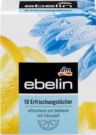 Chusteczki odświeżające o zapachu cytryny ebelin