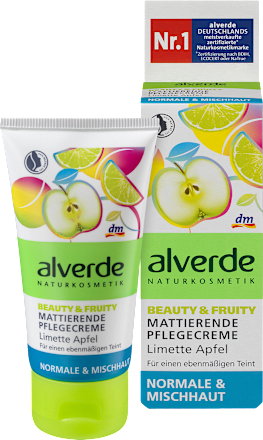 Tagespflege Beauty & Fruity Limette Apfel alverde NATURKOSMETIK