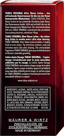 Tabac Original After Shave Lotion Tabac Original