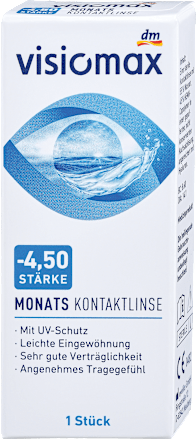 Mesečna kontaktna leča, dioptrija -4,50 visiomax