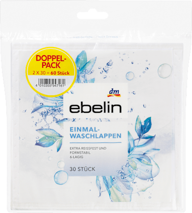 Einmalwaschlappen (2 x 30) ebelin