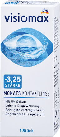 Mesečna kontaktna leča, dioptrija -3,25 visiomax
