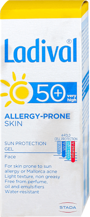 ALLERGY-PRONE SKIN gel za zaštitu kože lice, dekoltea i ruku od sunca, SPF50+ Ladival