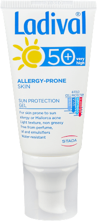 ALLERGY-PRONE SKIN gel za zaštitu kože lice, dekoltea i ruku od sunca, SPF50+ Ladival
