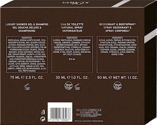 Geschenkset Superior Men 3tlg s.Oliver