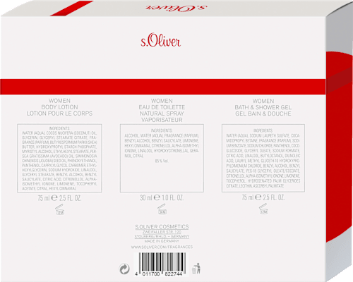 Geschenkset Classic Women 3tlg s.Oliver